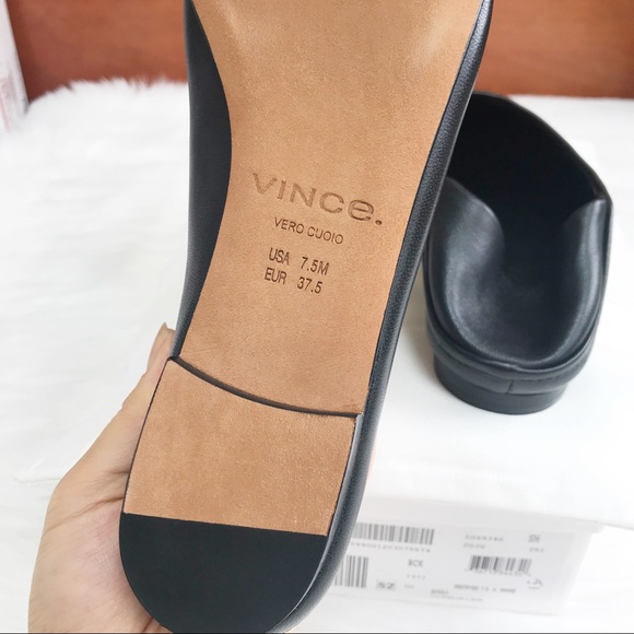 VINCE Branine Ballet Loafer Flats in Black - Picture 8 of 9